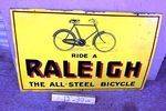 Classic Raleigh Bikes  Pictorial Enamel Sign