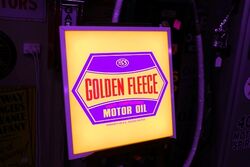 Slimline Golden Fleece HEX Motor Oil Light Box. #