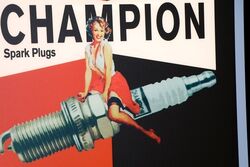 Slimline Champion Spark Plug Pictorial Light Box 