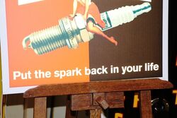 Slimline Champion Spark Plug Pictorial Light Box 