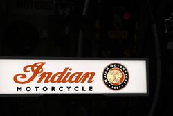 Slimline Indian Motorcycle Light Box. #
