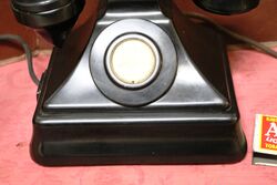 1930and39s Art Deco Black Bakelite Telephone 