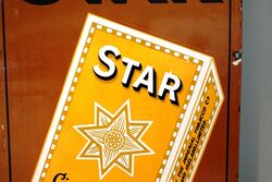 Vintage Willand39s Star Cigarettes WD and HO Willand39s Enamel Pictorial Sign 