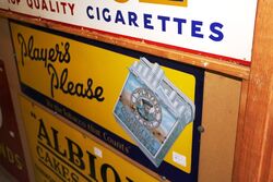 Vintage Playerand39s Please Pictorial Enamel Sign