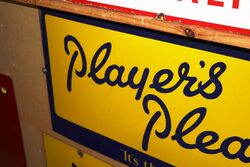 Vintage Playerand39s Please Pictorial Enamel Sign