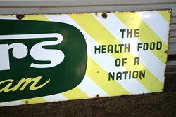 Vintage Peters Ice Cream Enamel Strip Advertising Sign 