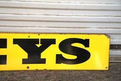 Vintage Greys Cigarettes Enamel Sign  