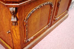 Rare Antique English Pollard Oak Leaf Holder 
