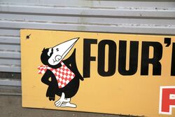 Genuine Screen Print Four and Twenty Pictorial Tin Sign 