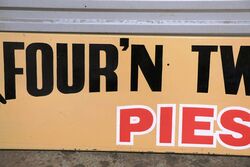 Genuine Screen Print Four and Twenty Pictorial Tin Sign 