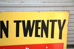 Genuine Screen Print Four and Twenty Pictorial Tin Sign 