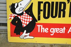 Genuine Screen Print Four and Twenty Pictorial Tin Sign 