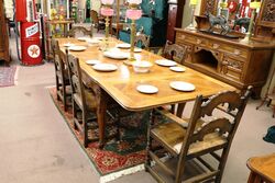 Early C20th French Provincial Drawer Leaf Table