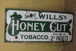 Wills Honey Cut Enamel Sign