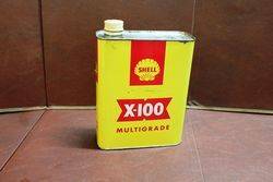 2Ltr Shell X100 Tin