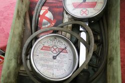 2 Vintage REDeX Tune up Gauges