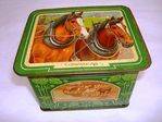 Antique W R Jacob + Co Pictorial Biscuit Tin.