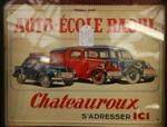 Auto Ecole Raoul Tin Sign