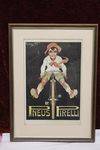 Classic Original Framed Pirelli Advertising Print