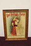 Van Houtens Cocoa Antique Framed Advertising Card.