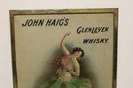 John Haigs Scotch Whiskey Tin Advertising Sign