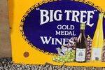 Big Tree Wines Pictorial Advertising Enamel Sign