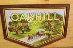 Early Oak Hill Brewery Framed Pictorial Enamel Sign.