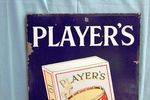 Early Vintage Players Drumhead Cigarettes Enamel Sign