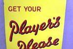 Mint Original Classic Players Please Enamel Sign