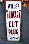 Vintage Wills Bulwark Cut Plug Tobacco Enamel Sign.