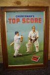 Churchmans Top Score Cigarettes Advertising Card.