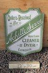 Cleaner And Dyer Double Sided Enamel Sign