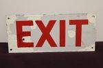 Exit Enamel Sign