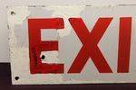 Exit Enamel Sign