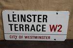 Leinster Place W2 London Street Sign