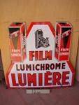LUMIERE FILM--DOUBLE SIDED ENAMEL SIGN ---SM84