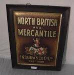 North British And Mercantile Insurance Co Ltd Est 1809-- Tin Sign.