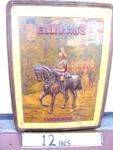 VICTORIAN ELLIMAN`S EMBROCATION EMBOSSED TIN SIGN------SM10