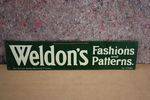 Weldons Fashions Tin Sign
