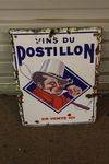 French Postillon Enamel Sign