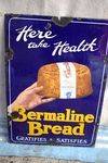 Bremaline Bread Pictorial Enamel Advertising Sign.