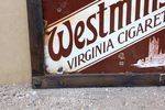 Framed Westminster Virginia Cigarettes Enamel Sign
