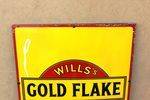 Wills Gold Flake Cigarettes Pictorial Enamel Sign