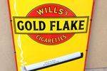 Wills Gold Flake Cigarettes Pictorial Enamel Sign