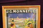 Classic J G Monnet Cognac Shop Display Advertising Card 