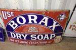 Borax Dry Soap Enamel Sign