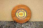 Shell Tin Sign In Wooden Frame.# Shell Tin Sign In Wooden Frame.#