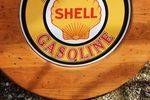 Shell Tin Sign In Wooden Frame