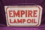 Empire Lamp Oil Double Sided Enamel Sign 