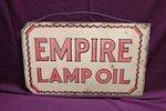 Empire Lamp Oil Double Sided Enamel Sign 